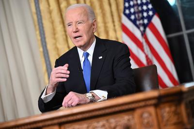 Biden Farewell Address-stock-photo