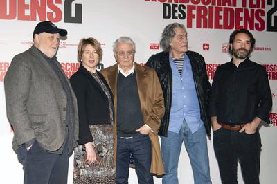 Thomas Thieme, Corinna Harfouch, Robert Thalheim, Henry H?bchen, Alberto Ruano-stock-foto