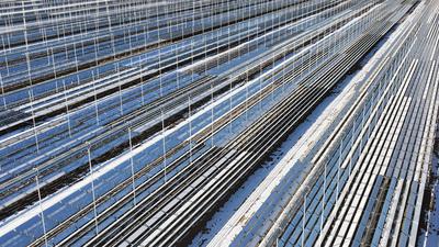 China Largest Solar Thermal Energy Storage Power Station Construction in Hami-stock-foto