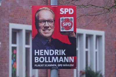 Wahlplakate - Bundestagswahl 2025-stock-foto