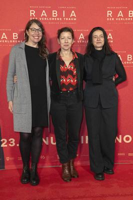 Nina Spilger, Mareike Engelhardt, Wasiliki Bleser-stock-foto