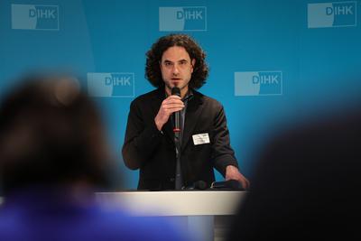 Berlin - Pressetermin der DIHK zum Thema "Zukunft Besch?ftigtenwohnen?!"-stock-foto