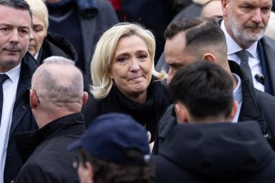 Memorial service for French far right figure Jean Marie Le Pen in Paris-stock-photo