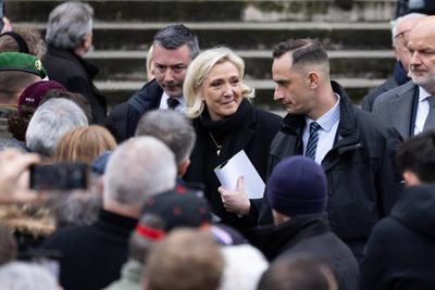 Memorial service for French far right figure Jean Marie Le Pen in Paris-stock-photo