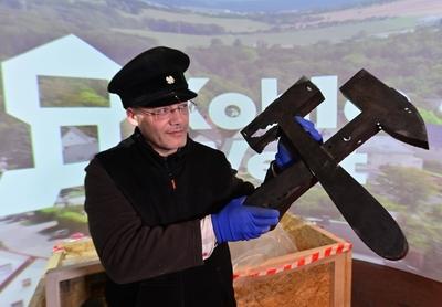 Bergbaumuseum Oelsnitz vor Neuer?ffnung-stock-foto