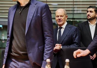 U-Ausschuss zu Atomausstieg: Olaf Scholz-stock-foto