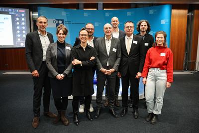Berlin - Pressetermin der DIHK zum Thema "Zukunft Besch?ftigtenwohnen?!"-stock-foto