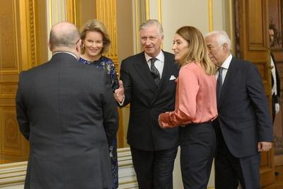 King Philippe And Queen Mathilde Meet Heads Of EU Institutions-stock-photo