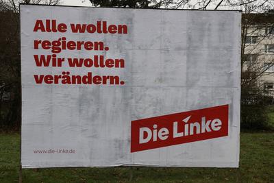 Themenfoto: Wahl, Wahlplakat zur Bundestagswahl 2025, 16.01.2025-stock-foto