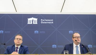 20250116 Koalition FPOE-OEVP - Details zum Budgetfahrplan-stock-foto