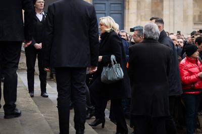 Memorial service for French far right figure Jean Marie Le Pen in Paris-stock-foto