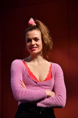 Franziska Ferarri / Fotoprobe / Hausmeister Krause du lebst nur zweimal / Kom?die im Bayerischen Hof / Theater / M?nchen-stock-photo