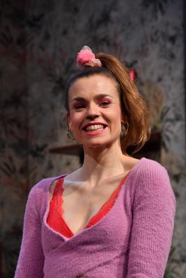 Franziska Ferarri / Fotoprobe / Hausmeister Krause du lebst nur zweimal / Kom?die im Bayerischen Hof / Theater / M?nchen-stock-photo