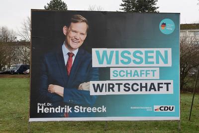 Themenfoto: Wahl, Wahlplakat zur Bundestagswahl 2025, 16.01.2025-stock-foto