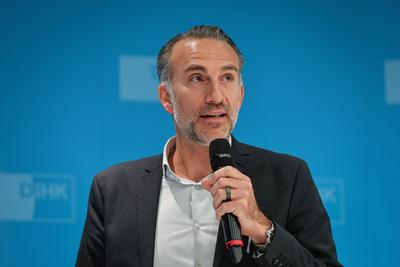 Berlin - Pressetermin der DIHK zum Thema "Zukunft Besch?ftigtenwohnen?!"-stock-foto