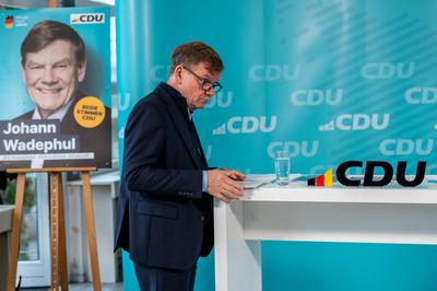 16.01.2025, Kiel, Deutschland, Wahlkampf in S-H, CDU stellt Bundespolitisches Fenster vor, Pressetermin mit Daniel G?nth-stock-photo