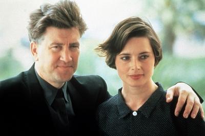 KPA50841 jpg Schauspielerin ISABELLA ROSSELLINI mit ihrem Mann DAVID LYNCH Box UnitedArchives50-stock-foto