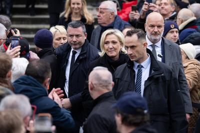 Memorial service for French far right figure Jean Marie Le Pen in Paris-stock-foto