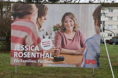 Themenfoto: Wahl, Wahlplakat zur Bundestagswahl 2025, 16.01.2025-stock-foto