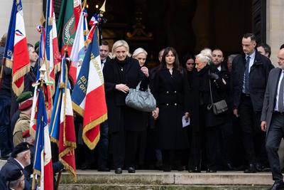 Memorial service for French far right figure Jean Marie Le Pen in Paris-stock-foto