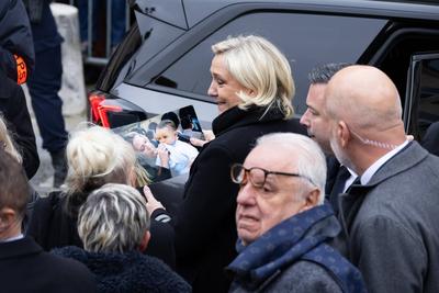 Memorial service for French far right figure Jean Marie Le Pen in Paris-stock-foto