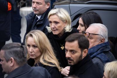 Memorial service for French far right figure Jean Marie Le Pen in Paris-stock-foto