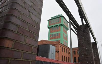 Bergbaumuseum Oelsnitz vor Neuer?ffnung-stock-foto