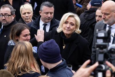Memorial service for French far right figure Jean Marie Le Pen in Paris-stock-foto