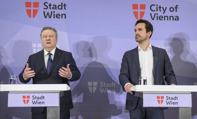 20250117 Mediengespraech zur Wiener Regierungsklausur 2025-stock-foto