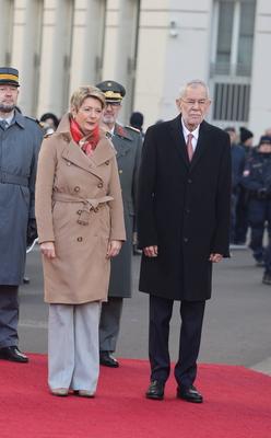 Besuch der Schweizer Pr?sidentin Karin KELLER SUTTER-stock-foto