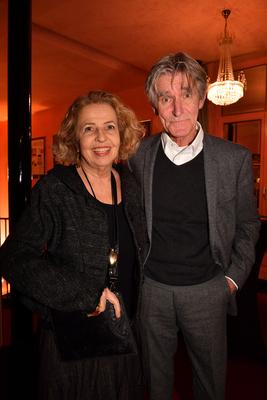 Michaela May mit Ehemann Bernd Schadewald / Premiere / Hausmeister Krause du lebst nur zweimal / Kom?die im Bayerischen-stock-foto