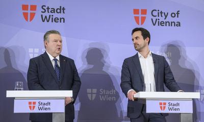 20250117 Mediengespraech zur Wiener Regierungsklausur 2025-stock-foto