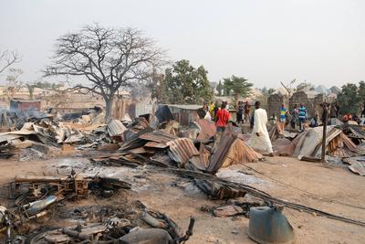 Fuel tanker explosion kills 70 in Nigeria-stock-photo