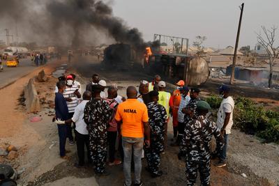 Fuel tanker explosion kills 70 in Nigeria-stock-photo