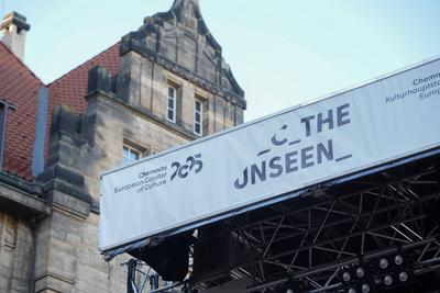 Chemnitz - Stadt Chemnitz startet in das Kulturhauptstadtjahr 2025-stock-foto