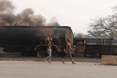 Fuel tanker explosion kills 70 in Nigeria-stock-photo