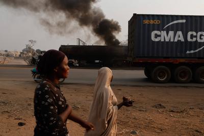 Fuel tanker explosion kills 70 in Nigeria-stock-photo