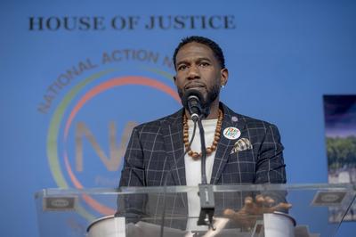 National action network marks martin luther king jr. Day-stock-photo