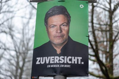 Wahlplakate in Berlin 2025-stock-foto
