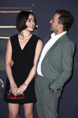 Luise Gro?mann mit Vater Stefan-stock-foto
