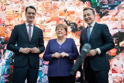 CDU NRW Neujahrsempfang-stock-foto