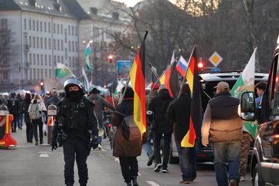 Demo_Freie Sachsen-stock-foto