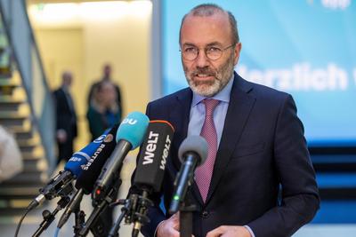 Pressekonferenz EVP, EPP Leader's Retreat-stock-photo