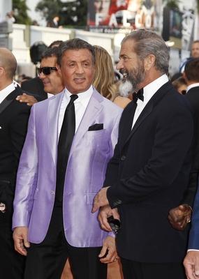 Sylvester Stallone Mel Gibson 67TH CANNES FILM FESTIVAL RED CARPET THE HOMESMAN Cannes PUBLICA-stock-foto