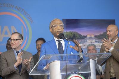 National action network marks martin luther king jr. Day-stock-photo