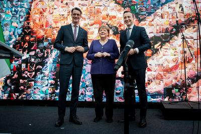 CDU NRW Neujahrsempfang-stock-foto
