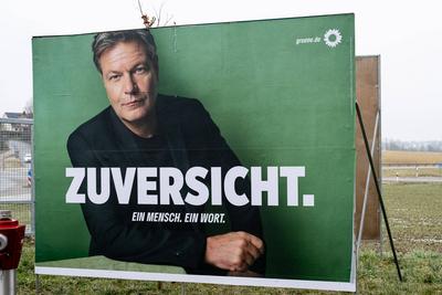 GER, Themenbild, Wahlplakate zur Bundestagswahl in Deutschland 2025, Augsburg, 17.01.2025.-stock-foto