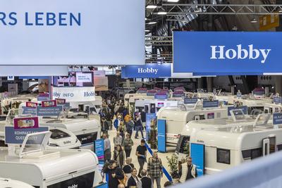 CMT in Stuttgart er?ffnet. Die Messe Caravan - Motor - Touristik gilt als erste Tourismusmesse im Jahr als Indikator f?r-stock-photo