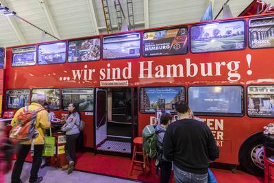 CMT in Stuttgart er?ffnet. Die Messe Caravan - Motor - Touristik gilt als erste Tourismusmesse im Jahr als Indikator f?r-stock-photo