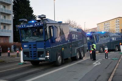 Demo_Freie Sachsen-stock-foto
